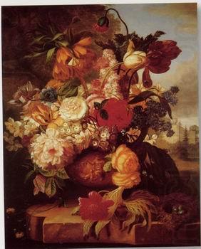 Floral, beautiful classical still life of flowers.104, unknow artist